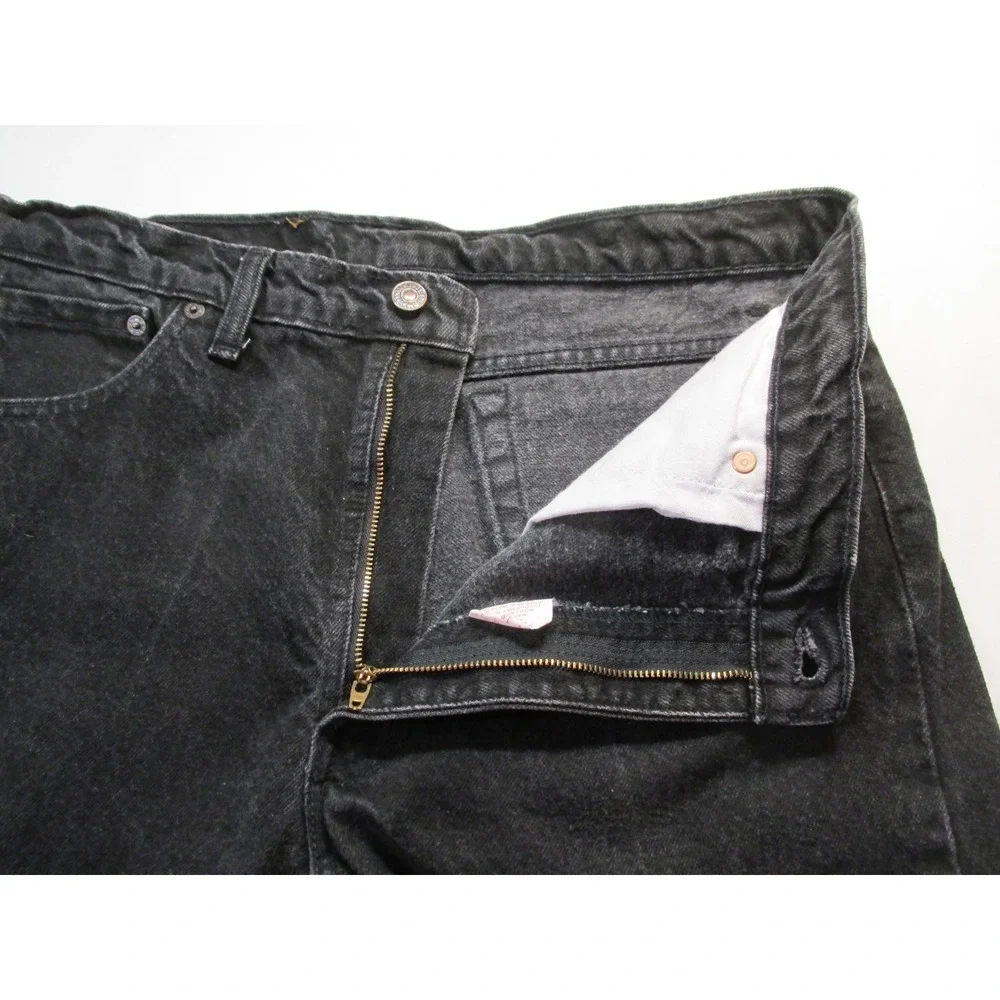 Levis 505 Bootcut Jeans Mens 32x33 Black Denim Mid Rise Cotton Cowboy Canada